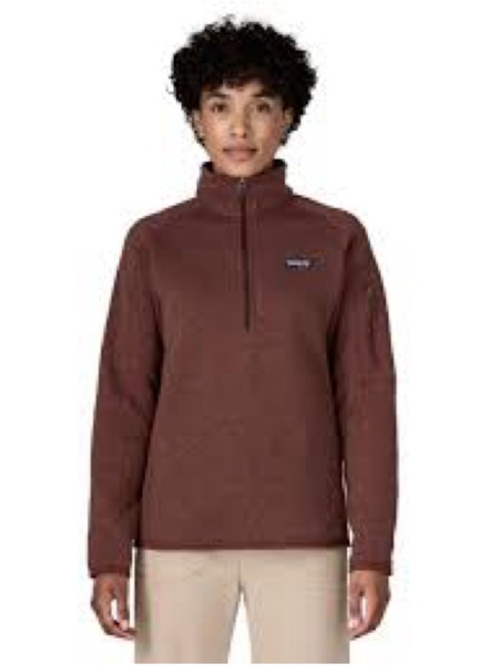 Patagonia Women's Half-Zip Fleece Pullover in Brown